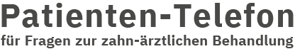 Patiententelefon für Fragen zur zahnärztlichen Behandlung